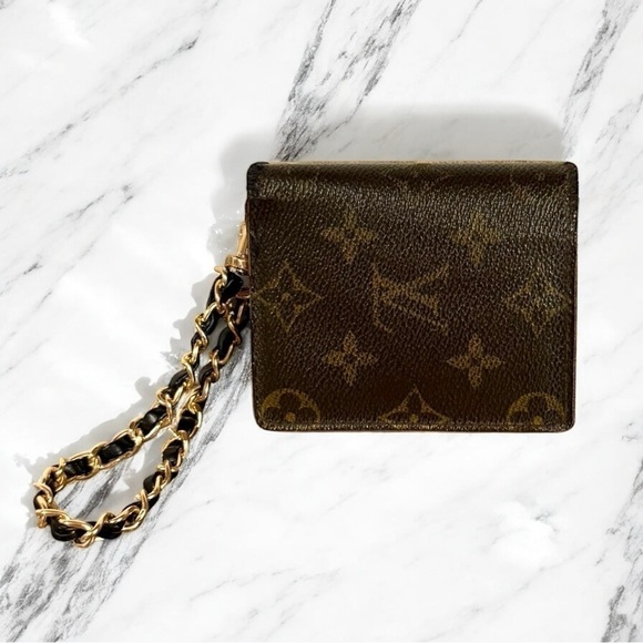 Louis Vuitton Authentic Vintage Monogram Popup Marco 98 Snap Wallet Wristlet - Picture 1 of 12